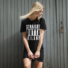 Carica l'immagine nel visualizzatore di Gallery, Straight Outta Milano - Organic cotton t-shirt dress