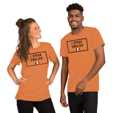 Carica l'immagine nel visualizzatore di Gallery, I SPEAK ENGLISH - ITA Maglietta unisex manica corta