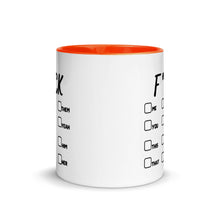 Carica l'immagine nel visualizzatore di Gallery, F&CK OFF - Tazza con interno colorato
