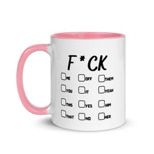 Carica l'immagine nel visualizzatore di Gallery, F&CK OFF - Tazza con interno colorato