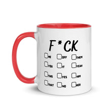 Carica l'immagine nel visualizzatore di Gallery, F&CK OFF - Tazza con interno colorato