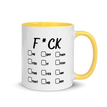 Carica l'immagine nel visualizzatore di Gallery, F&CK OFF - Tazza con interno colorato