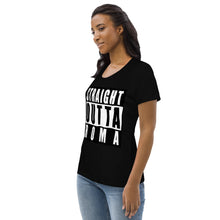 Carica l'immagine nel visualizzatore di Gallery, Straight Outta Roma - Maglietta ecologica aderente donna
