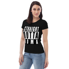Carica l'immagine nel visualizzatore di Gallery, Straight Outta Roma - Maglietta ecologica aderente donna