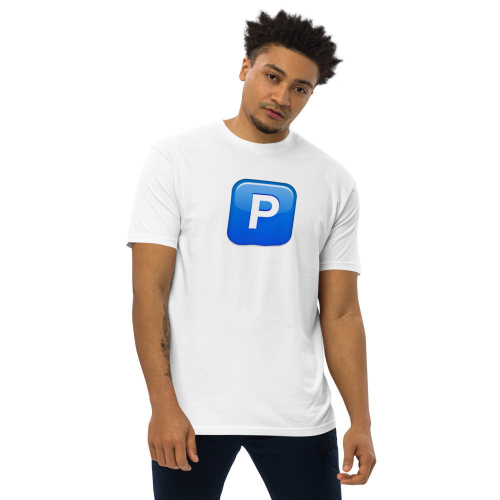 PUSHING P -Maglietta premium uomo in tessuto pesante